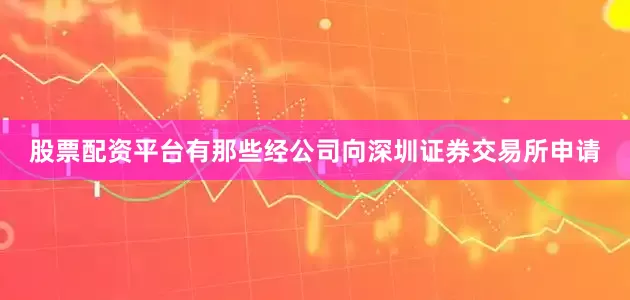 股票配资平台有那些经公司向深圳证券交易所申请